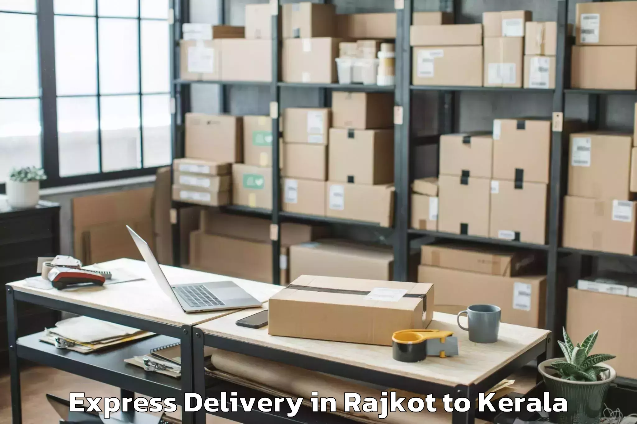 Trusted Rajkot to Chelakara Express Delivery